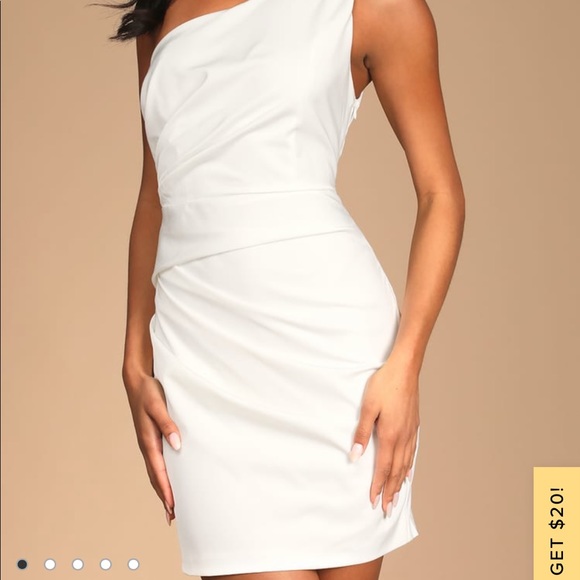 Lulus satin one shoulder dress - Picture 1 of 2